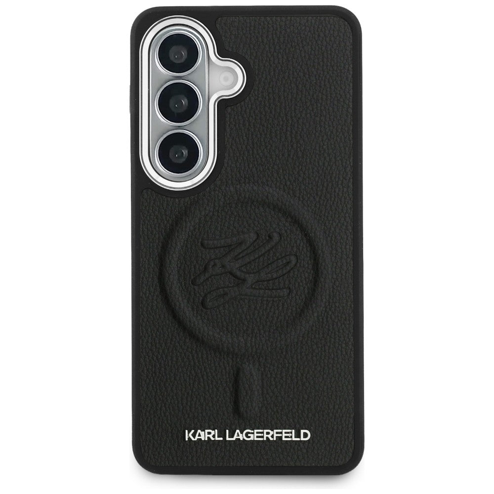MagSafe-skal för Samsung Galaxy S26 Plus S947, Karl Lagerfeld, Initial Logo Debossed, Svart
