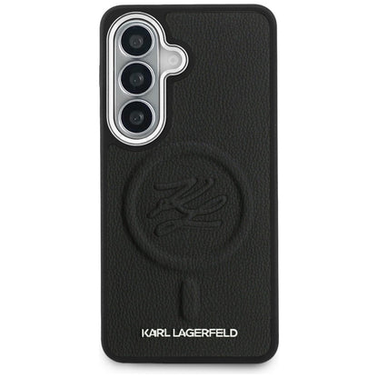 MagSafe-skal för Samsung Galaxy S26 Plus S947, Karl Lagerfeld, Initial Logo Debossed, Svart
