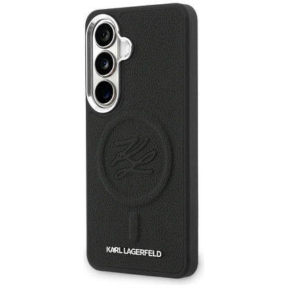 MagSafe-skal för Samsung Galaxy S26 Plus S947, Karl Lagerfeld, Initial Logo Debossed, Svart
