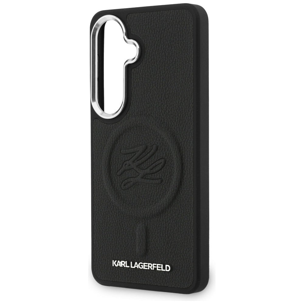 MagSafe-skal för Samsung Galaxy S26 Plus S947, Karl Lagerfeld, Initial Logo Debossed, Svart