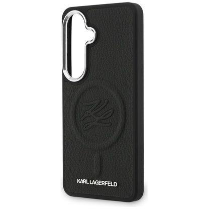 MagSafe-skal för Samsung Galaxy S26 Plus S947, Karl Lagerfeld, Initial Logo Debossed, Svart