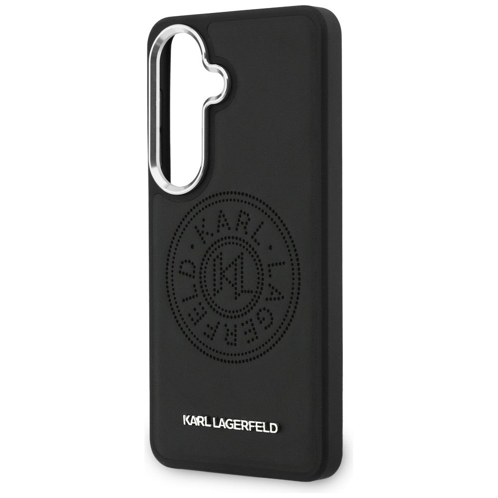 MagSafe-fodral för Samsung Galaxy S26 Plus S947, Karl Lagerfeld, Karl Round Point Logo, Svart