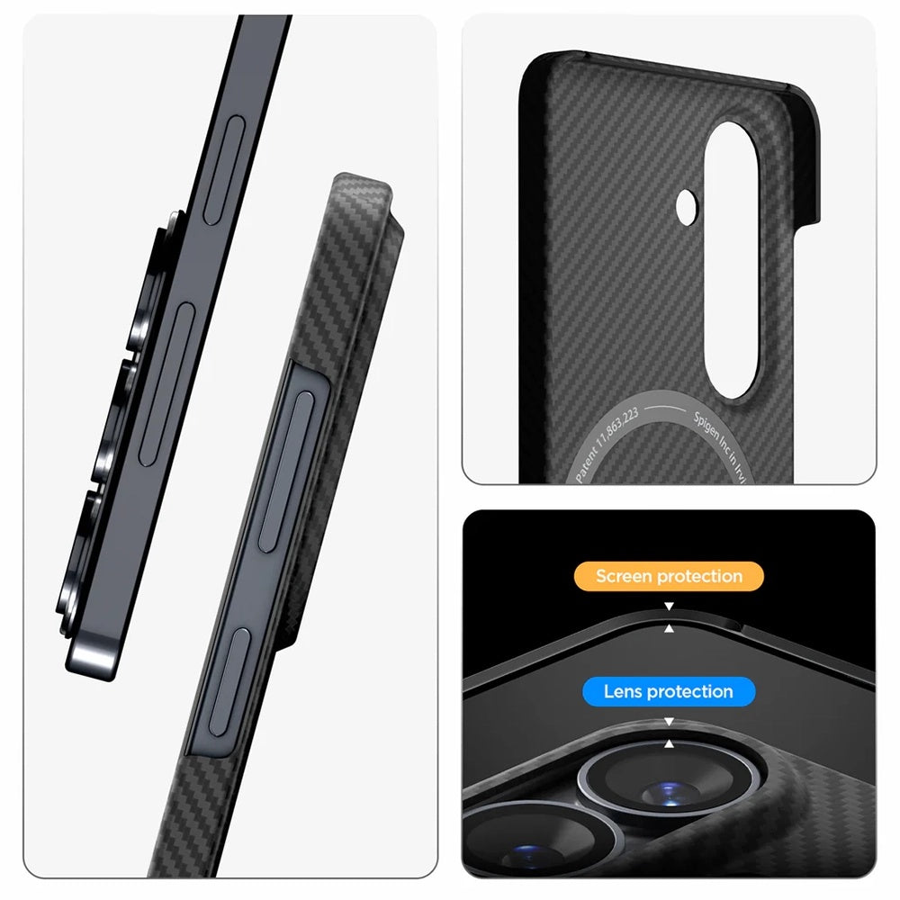 MagSafe-fodral för Samsung Galaxy S26 Plus S947, Spigen, Air Skin, Svart