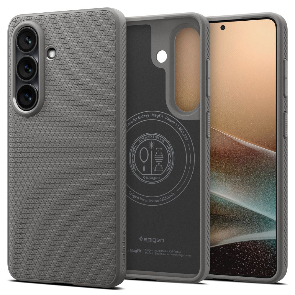MagSafe Case for Samsung Galaxy S26 Plus S947, Spigen, Liquid Air, Gray ACS10705