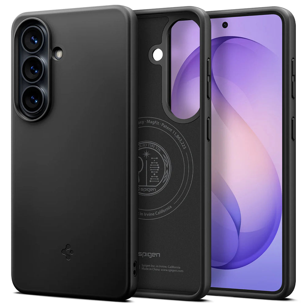 MagSafe-skal för Samsung Galaxy S26 Plus S947, Spigen, Thin Fit, Svart ACS11395