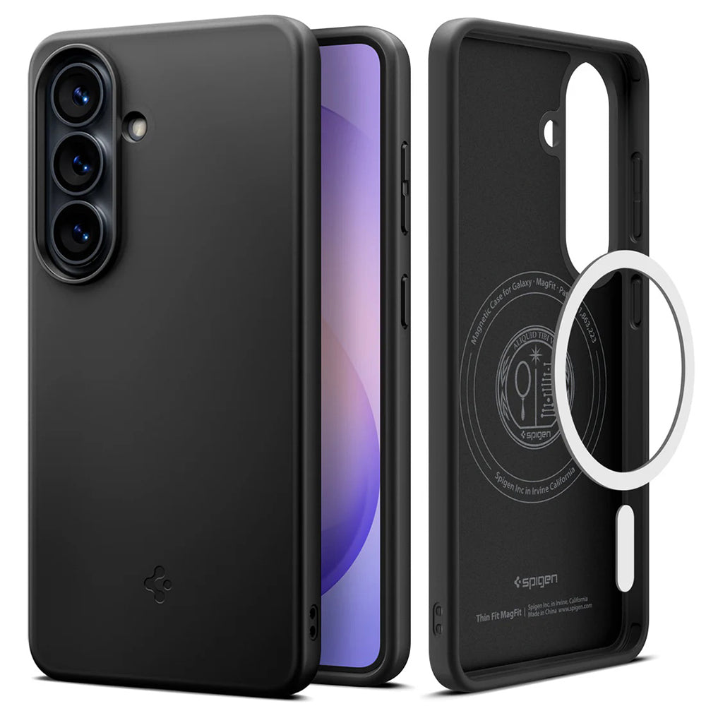 MagSafe-skal för Samsung Galaxy S26 Plus S947, Spigen, Thin Fit, Svart ACS11395
