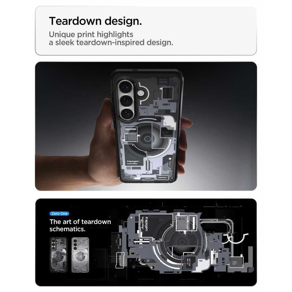 MagSafe-skal för Samsung Galaxy S26 Plus S947, Spigen, Ultra Hybrid Zero One, Svart ACS10711