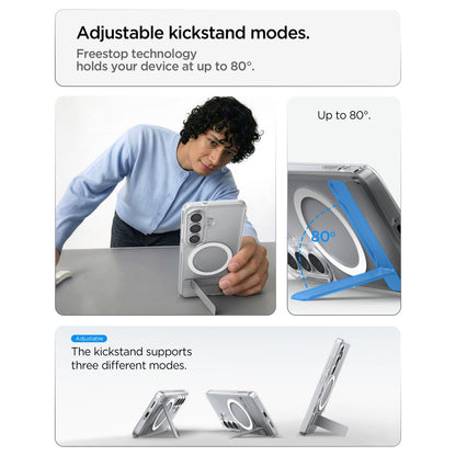 MagSafe-skal för Samsung Galaxy S26 Plus S947, Spigen, Ultra Hybrid S, Transparent Vit ACS11050