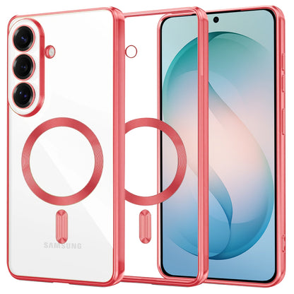 MagSafe Case for Samsung Galaxy S26 Plus S947, Techsuit, Luxury Crystal, Pink