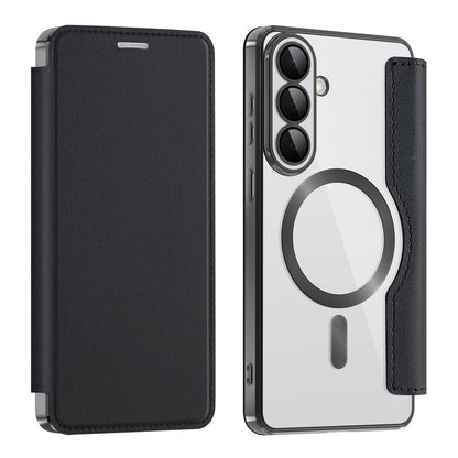 MagSafe-fodral för Samsung Galaxy S26 Plus, Techsuit, SmartMag Book, Svart