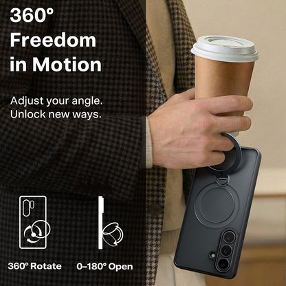 MagSafe-skal för Samsung Galaxy S26 Plus, Torras, Ostand Spin, Svart