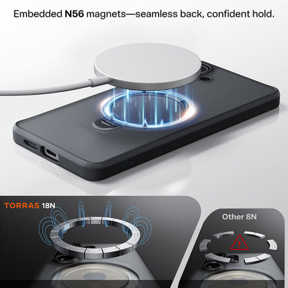MagSafe-skal för Samsung Galaxy S26 Plus, Torras, Ostand Spin, Svart