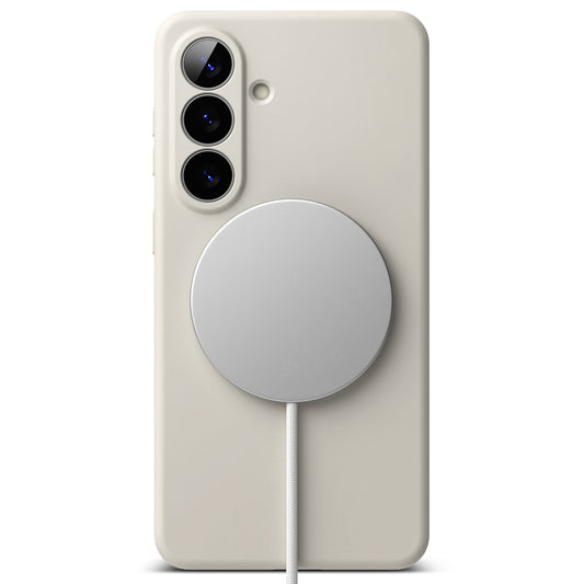 MagSafe-skal för Samsung Galaxy S26, Ringke, Silikon, Kräm