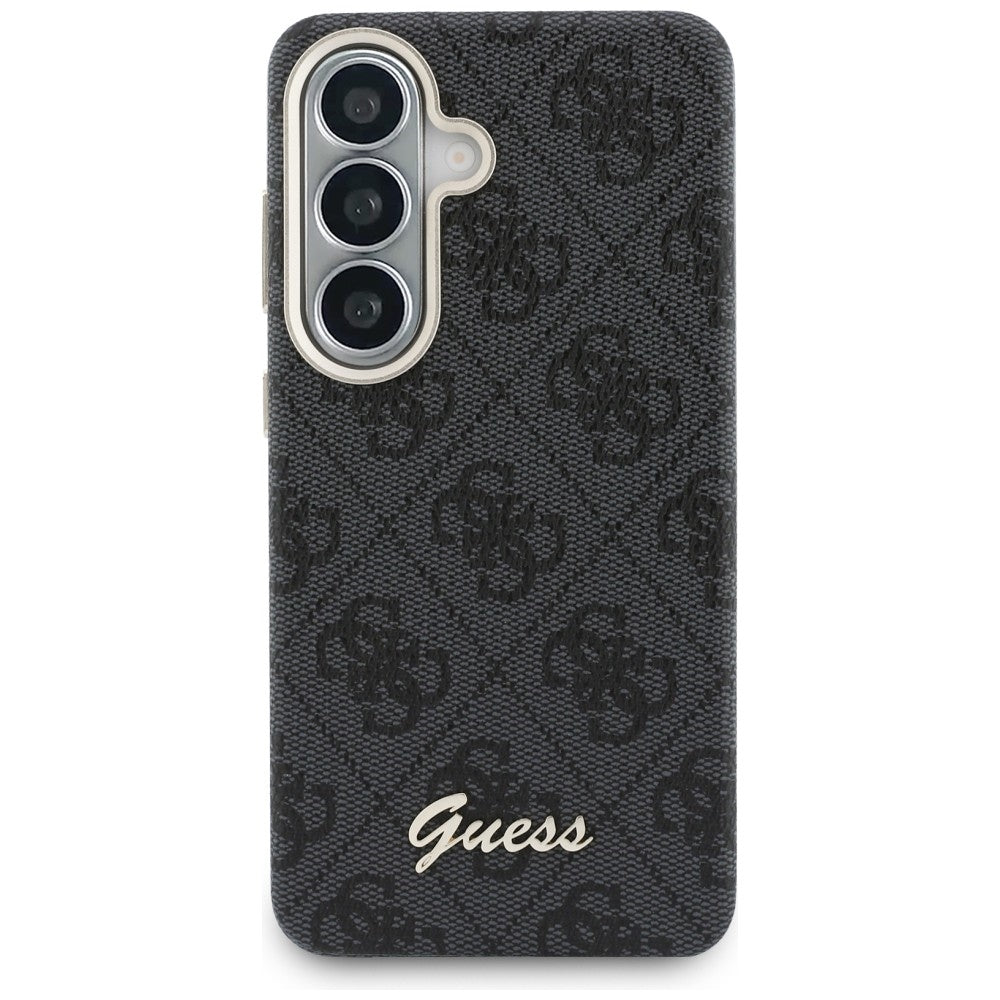 MagSafe-fodral för Samsung Galaxy S26 S942, Guess, 4G Script Logo, Svart