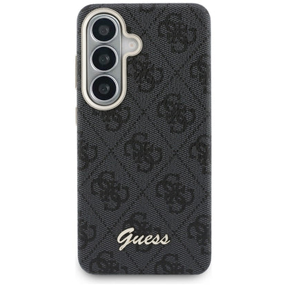 MagSafe-fodral för Samsung Galaxy S26 S942, Guess, 4G Script Logo, Svart