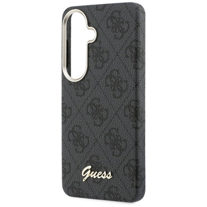 MagSafe-fodral för Samsung Galaxy S26 S942, Guess, 4G Script Logo, Svart
