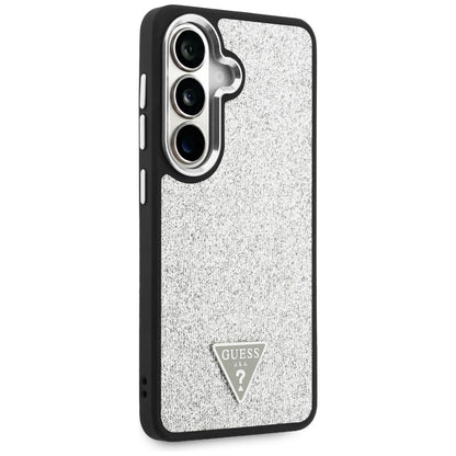 MagSafe-fodral för Samsung Galaxy S26 S942, Guess, Fast Glitter Triangel Logo, Silver