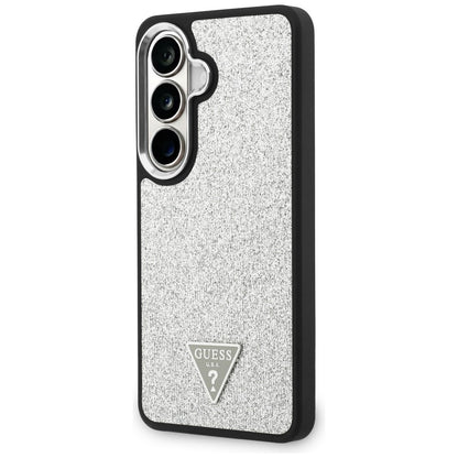 MagSafe-fodral för Samsung Galaxy S26 S942, Guess, Fast Glitter Triangel Logo, Silver