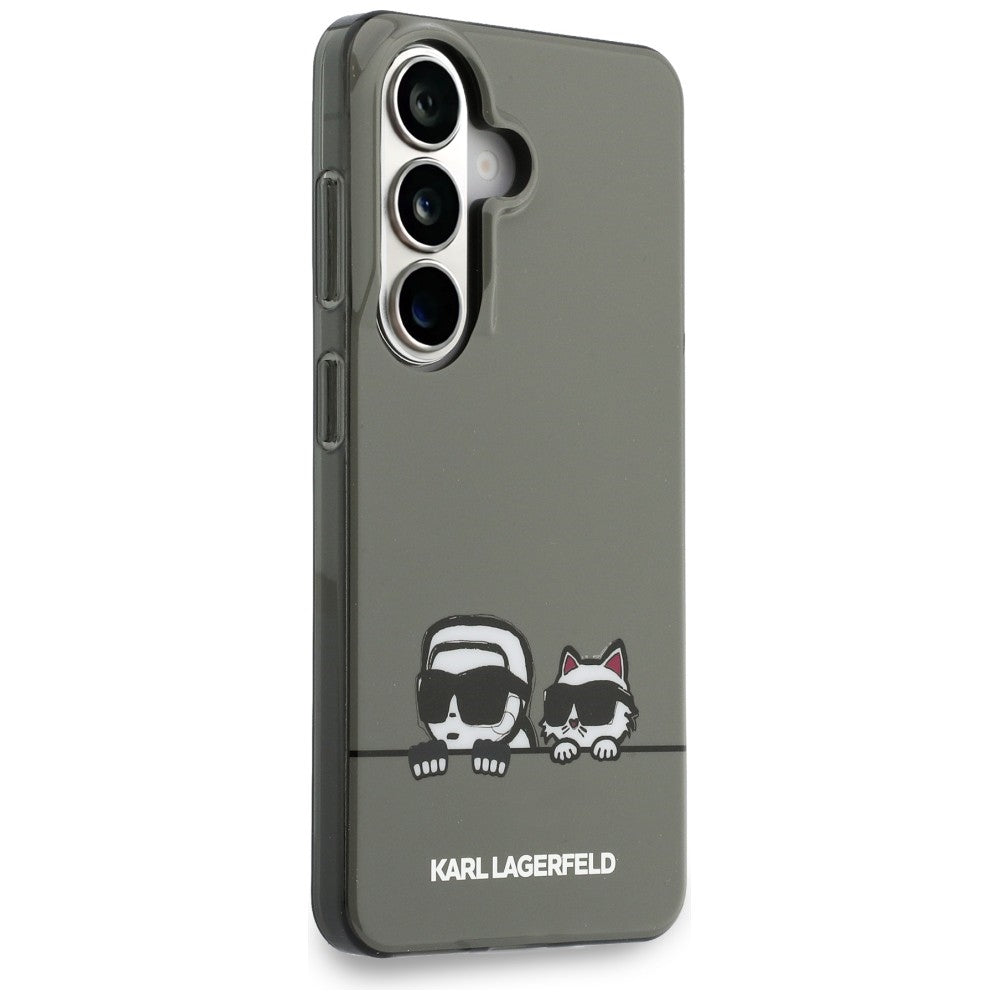 MagSafe-skal för Samsung Galaxy S26 S942, Karl Lagerfeld, IML Karl & Choupette Peekaboo Logo, Svart