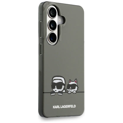 MagSafe-skal för Samsung Galaxy S26 S942, Karl Lagerfeld, IML Karl & Choupette Peekaboo Logo, Svart