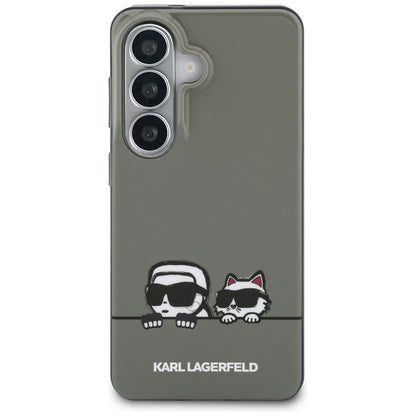 MagSafe-skal för Samsung Galaxy S26 S942, Karl Lagerfeld, IML Karl & Choupette Peekaboo Logo, Svart