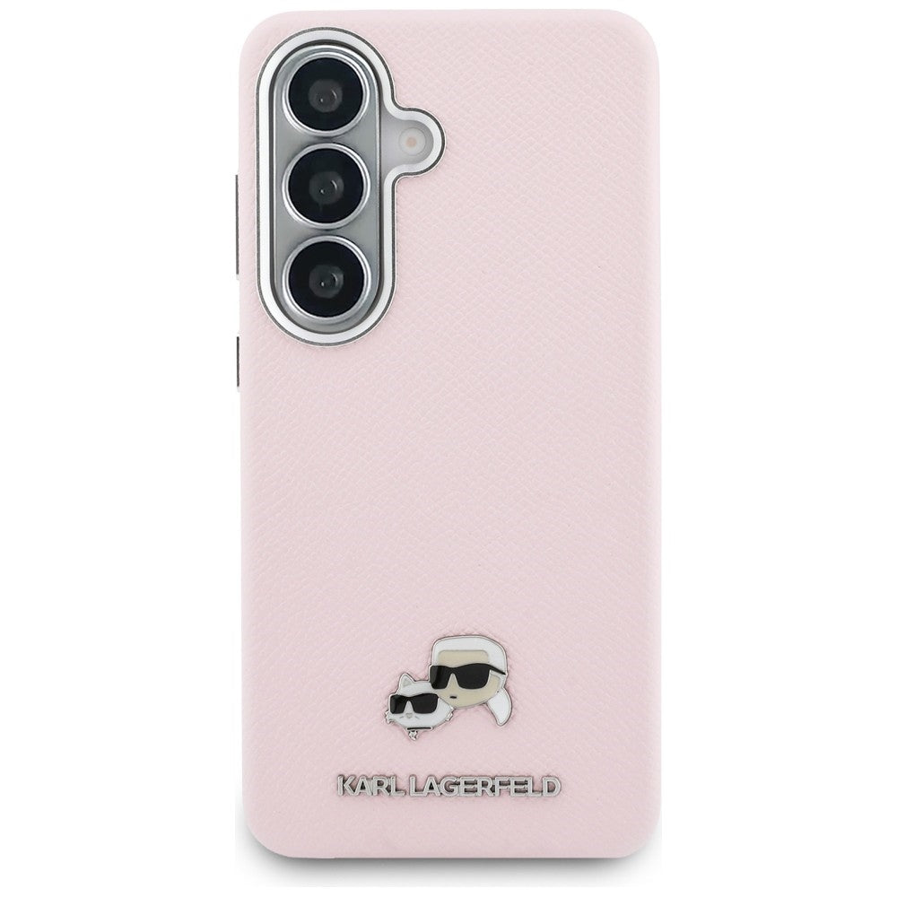 MagSafe-skal för Samsung Galaxy S26 S942, Karl Lagerfeld, Karl & Choupette Head's Pin, Rosa