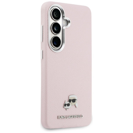 MagSafe-skal för Samsung Galaxy S26 S942, Karl Lagerfeld, Karl & Choupette Head's Pin, Rosa