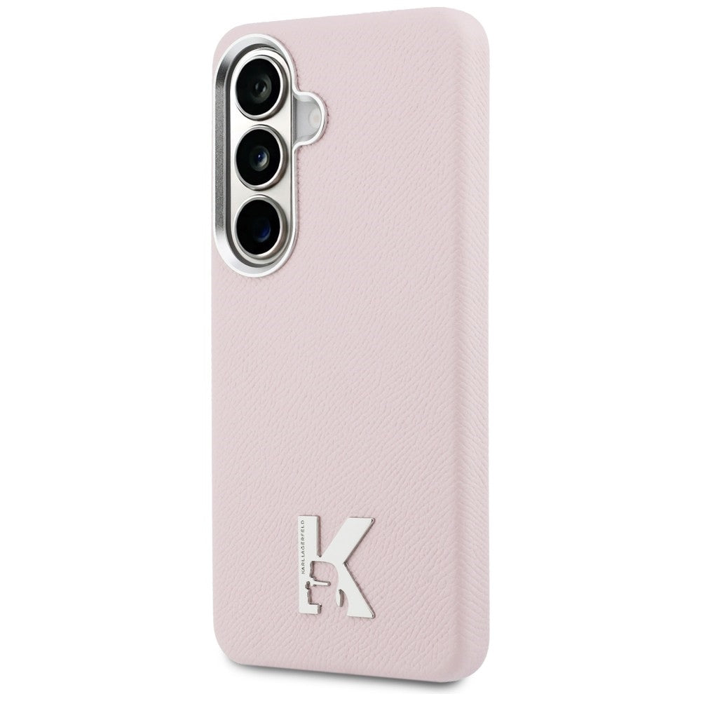 MagSafe Case for Samsung Galaxy S26 S942, Karl Lagerfeld, Karl Head Logo, Pink