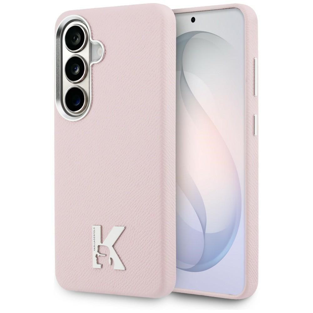MagSafe Case for Samsung Galaxy S26 S942, Karl Lagerfeld, Karl Head Logo, Pink