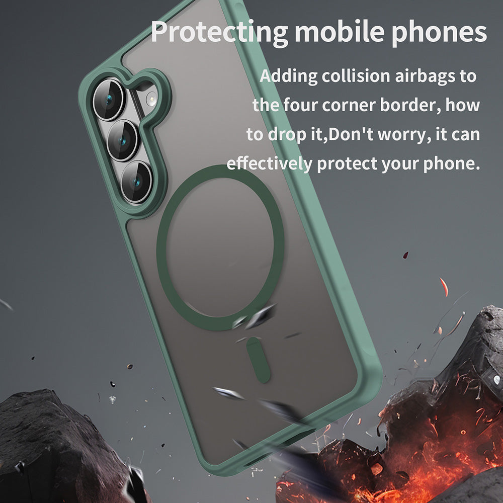 MagSafe-skal för Samsung Galaxy S26, Techsuit, HaloFrost II, Grön