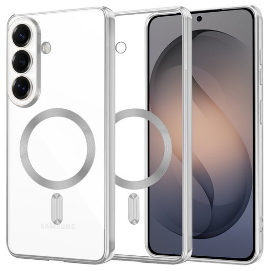 MagSafe-skal för Samsung Galaxy S26, Techsuit, Luxury Crystal, Silver
