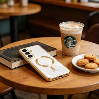 MagSafe-skal för Samsung Galaxy S26, Techsuit, Luxury Crystal, Svart