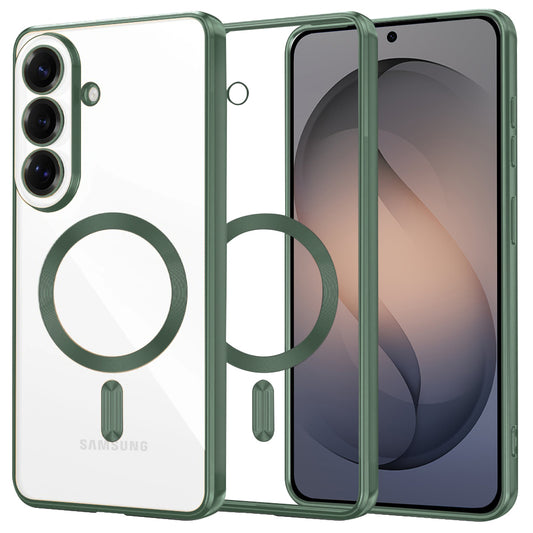 MagSafe-skal för Samsung Galaxy S26, Techsuit, Luxury Crystal, Mörkgrön