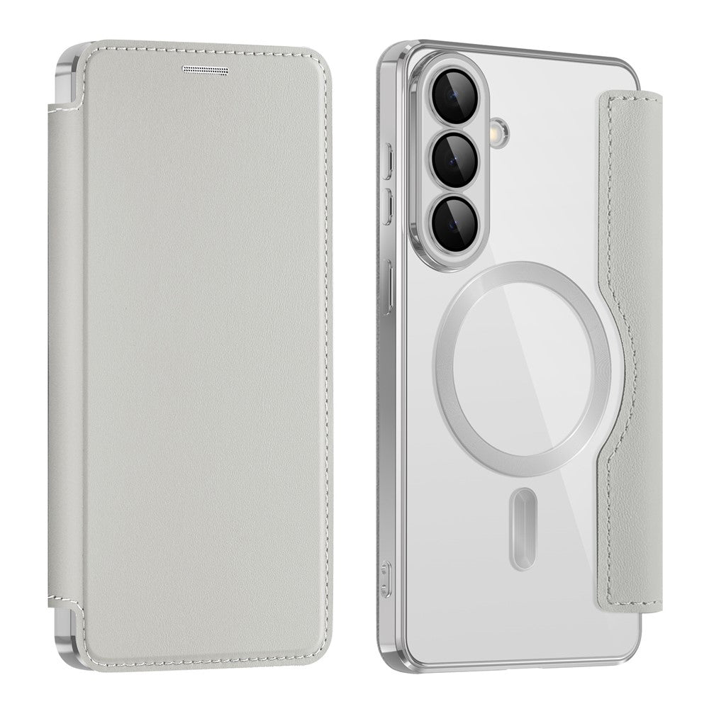 MagSafe-skal för Samsung Galaxy S26, Techsuit, SmartMag Book, Grå