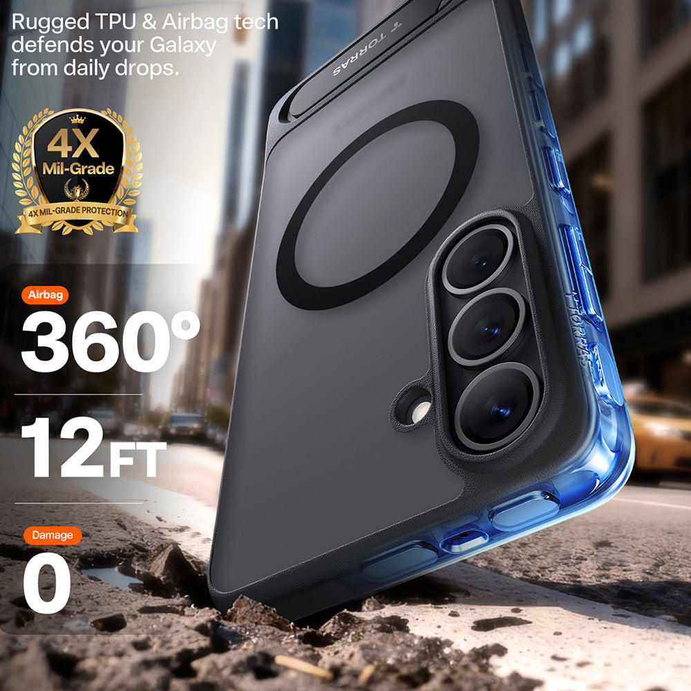 MagSafe-skal för Samsung Galaxy S26, Torras, Pstand, Svart