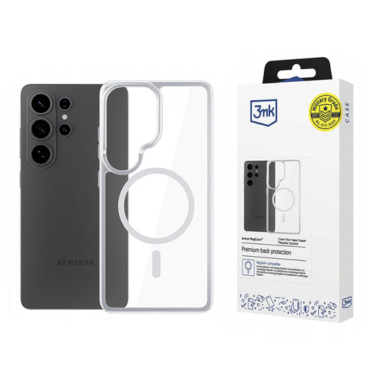 MagSafe-skal för Samsung Galaxy S26 Ultra, 3MK, Armor MagCase, Transparent