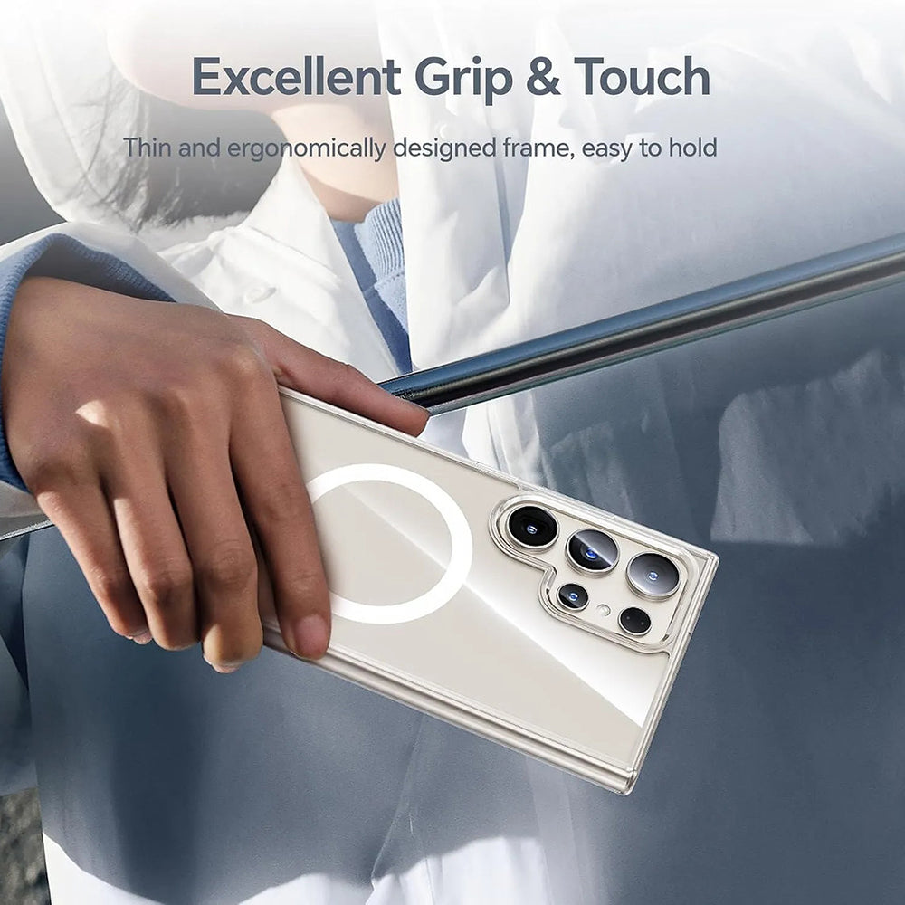 MagSafe Case for Samsung Galaxy S26 Ultra S948, Blueo, Crystal+ Anti-Drop, Transparent