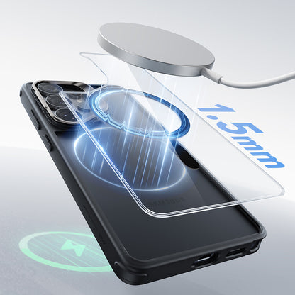 MagSafe Case for Samsung Galaxy S26 Ultra, ESR, Classic Hybrid Kickstand, Transparent Black