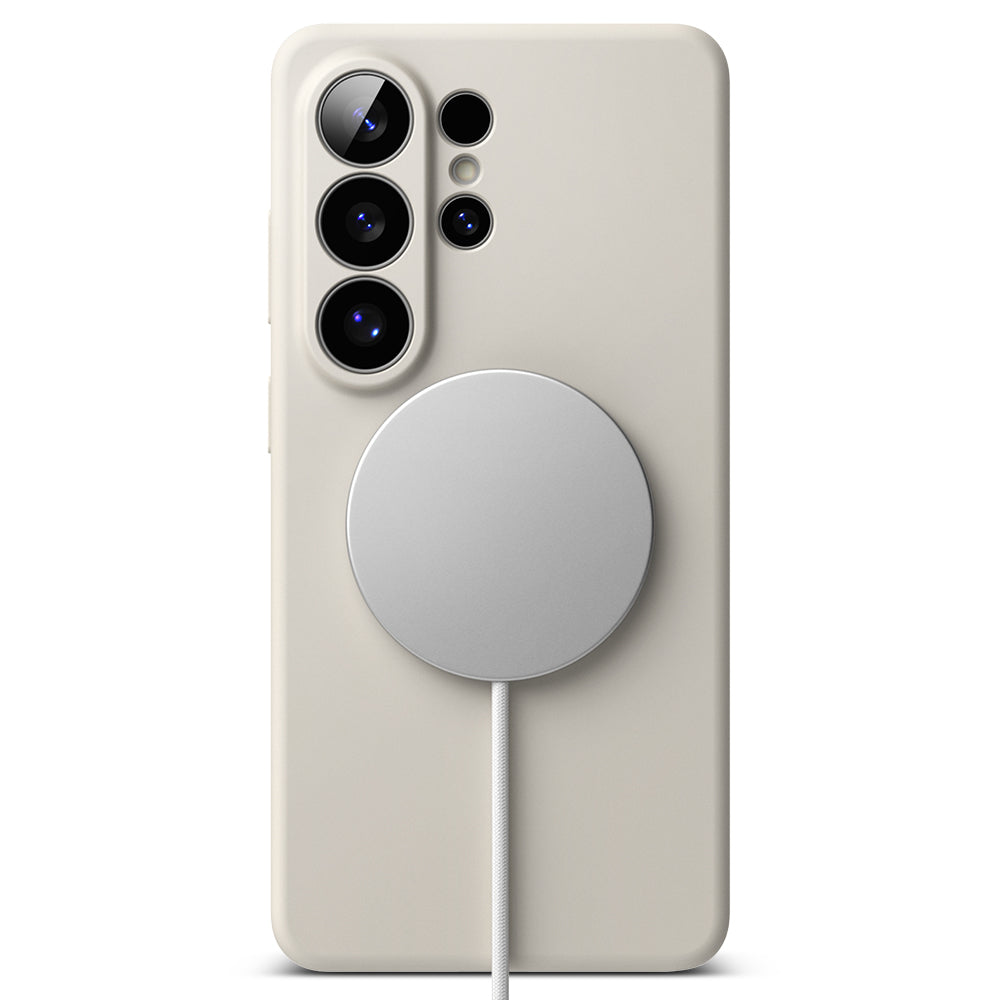 MagSafe-skal för Samsung Galaxy S26 Ultra S948, Ringke, Silikon, Kräm
