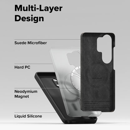 MagSafe Case for Samsung Galaxy S26 Ultra S948, Ringke, Silicone, Black