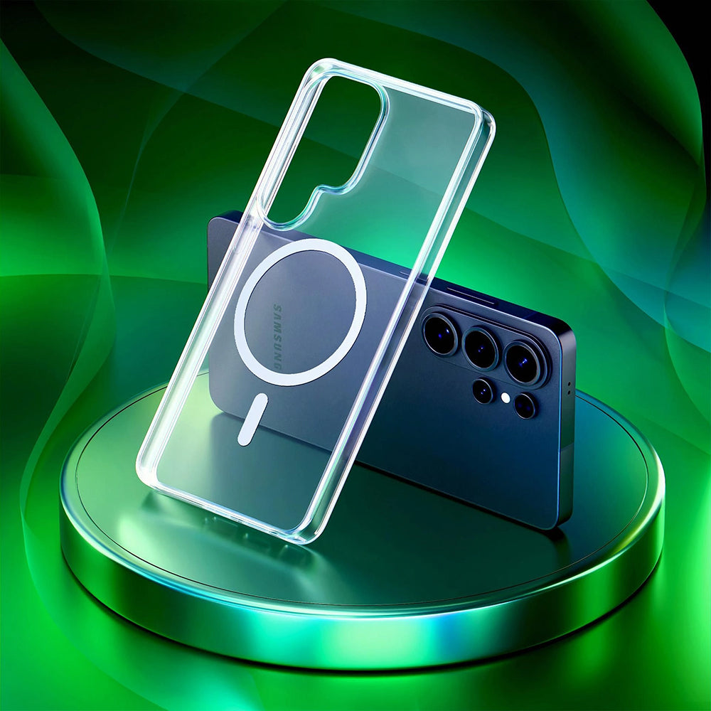 MagSafe-fodral för Samsung Galaxy S26 Ultra S948, 3MK, Clear MagCase, Transparent