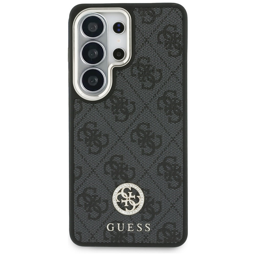 MagSafe-fodral för Samsung Galaxy S26 Ultra S948, GUESS, 4G Big Rhinestone Triangle Strap, Svart