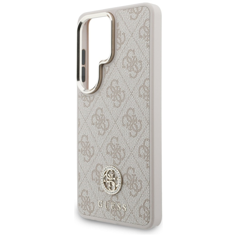 MagSafe-fodral för Samsung Galaxy S26 Ultra S948, GUESS, 4G Big Rhinestone Triangle Strap, Rosa