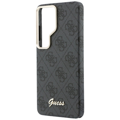 MagSafe Case for Samsung Galaxy S26 Ultra S948, Guess, 4G Script Logo, Black