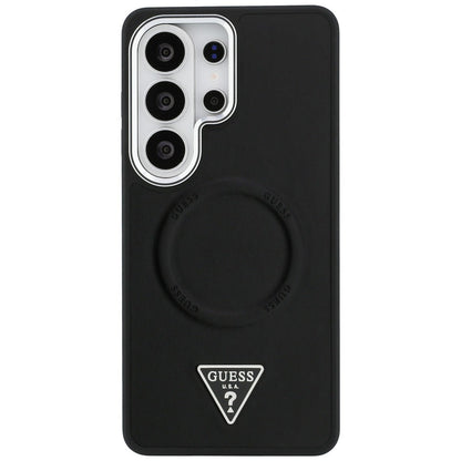 MagSafe-skal för Samsung Galaxy S26 Ultra S948, Guess, Embossed Ring Triangle Logo, Svart