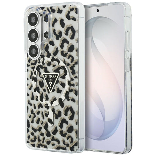 MagSafe-skal för Samsung Galaxy S26 Ultra S948, Guess, IML Leopard Pattern, Svart