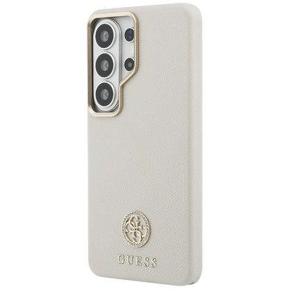 MagSafe-fodral för Samsung Galaxy S26 Ultra S948, Guess, Rhinestone Round Logo, Beige