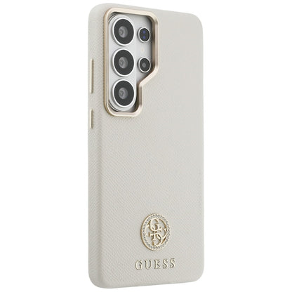 MagSafe-fodral för Samsung Galaxy S26 Ultra S948, Guess, Rhinestone Round Logo, Beige