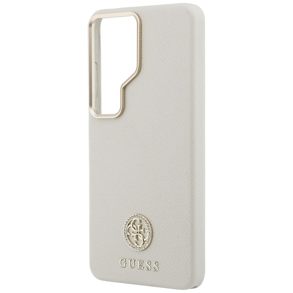 MagSafe-fodral för Samsung Galaxy S26 Ultra S948, Guess, Rhinestone Round Logo, Beige