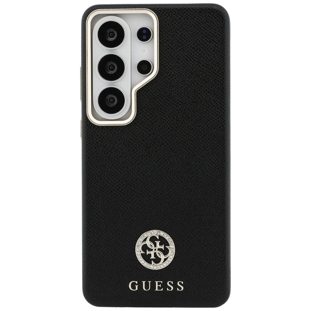 MagSafe-skal för Samsung Galaxy S26 Ultra S948, Guess, Rhinestone Round Logo, Svart